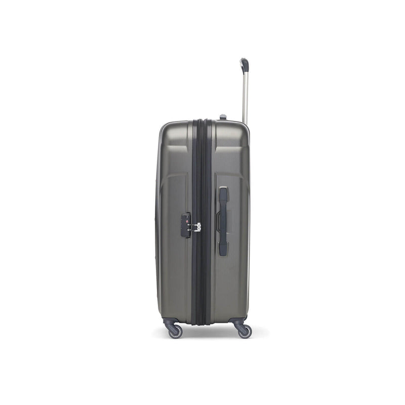 Samsonite Winfield NXT Spinner Large Expandable in Charcoal side view