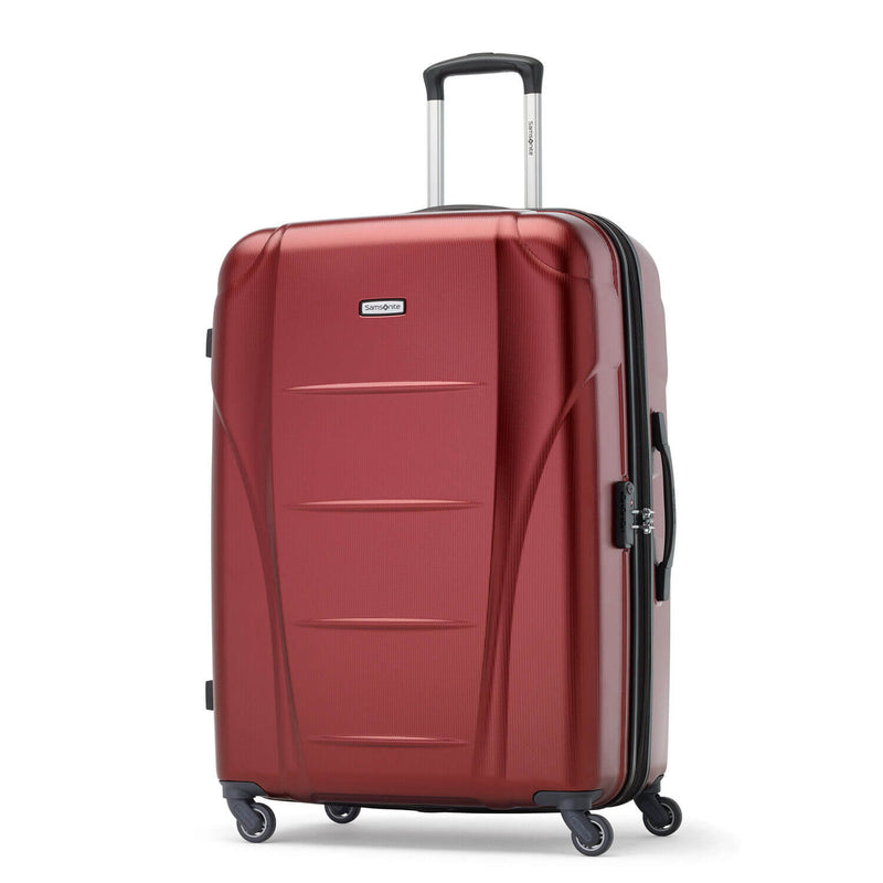 Samsonite Winfield NXT Spinner Large Expandable in Dark Red front view 
