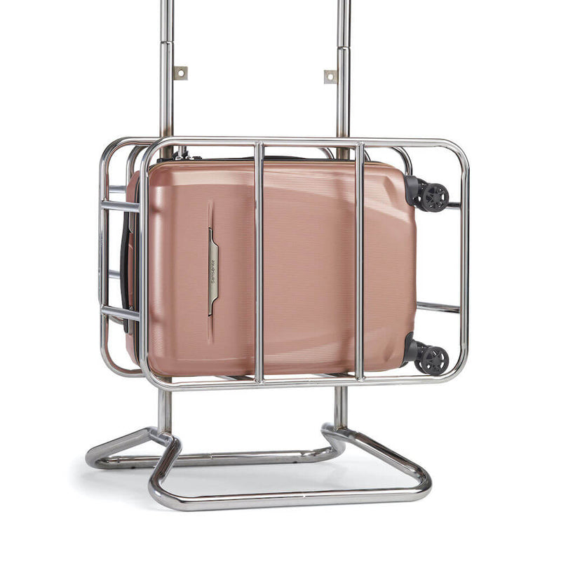 Samsonite Pursuit DLX Plus Spinner Carry-On in Rose Gold Air Canada cage