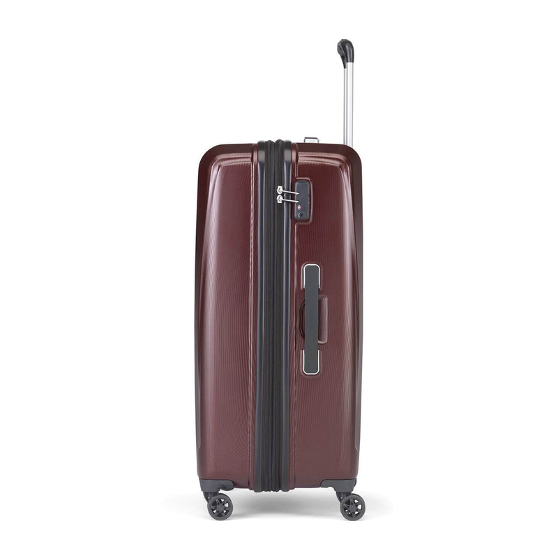 Samsonite Pursuit DLX Plus Spinner Large Expandable in Dark Burgundy side view