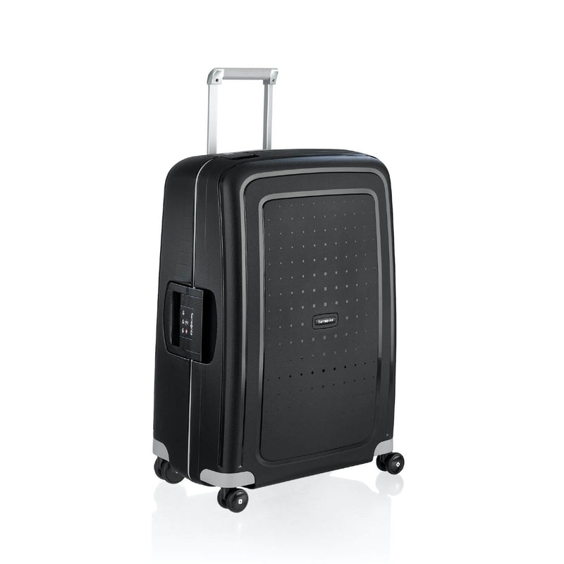 Samsonite S'cure Spinner Large in Black front view
