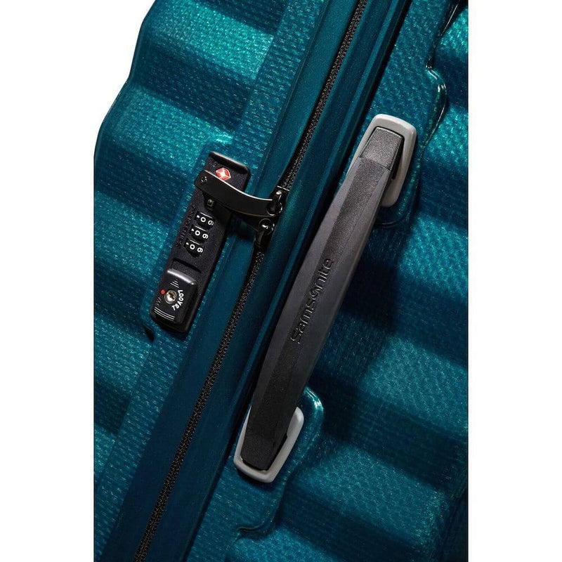Samsonite Lite-Shock Carry-On in Petrol Blue TSA lock