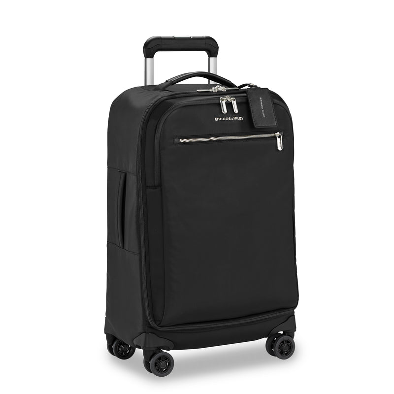 Briggs & Riley Rhapsody Tall Carry-On Spinner in Black side view