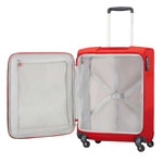 Samsonite Base Boost Spinner Carry-On in Red inside view
