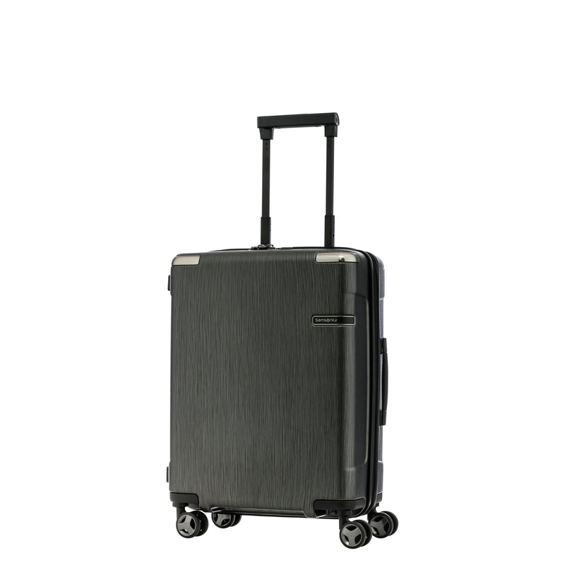 Samsonite Evoa Spinner Carry-On in Brushed Black front view