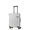 Samsonite Evoa Spinner Carry-On in Brushed Silver front view