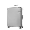Samsonite Evoa Spinner Large Expandable in Brushed Silver front view