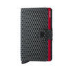 Front of black-red Secrid Miniwallet Cubic