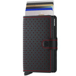 Cards up in black red Secrid Miniwallet Perforated