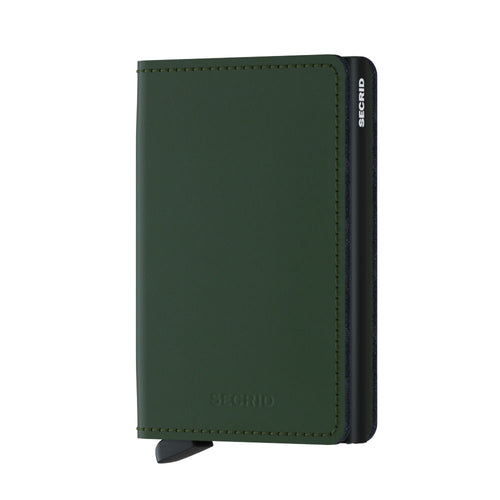 Secrid Wallets Slimwallet Matte in colour Green - Forero’s Bags and Luggage Vancouver Richmond