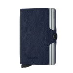 Secrid Wallets Twinwallet Vegetable Tanned in Navy Silver - Forero's Vancouver Richmond