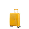 Front of golden yellow American Tourister Curio Spinner Carry-On