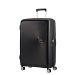 Front of bass black American Tourister Large Spinner