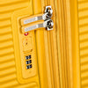TSA lock of golden yellow American Tourister Large Spinner
