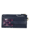 Anuschka Hand Painted Leather Clutch Organizer Wristlet in Moonlit Meadow back