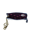 Anuschka Hand Painted Leather Key Zip Case in Swan Song top