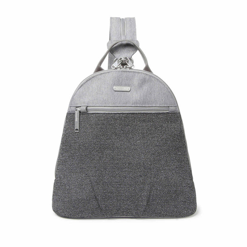 Baggallini Anti-Theft Convertible Backpack in Stone front