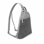 Baggallini Anti-Theft Convertible Backpack in Stone side