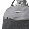 Baggallini Anti-Theft Convertible Backpack in Stone front zip