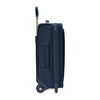 Side of navy Briggs & Riley Baseline Essential 2-Wheel Carry-On