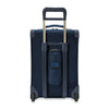 Back of navy Briggs & Riley Baseline Essential 2-Wheel Carry-On