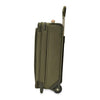 Side of olive Briggs & Riley Baseline Essential 2-Wheel Carry-On