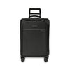 Front of black Briggs & Riley Baseline Essential Carry-On Spinner