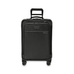 Front of black Briggs & Riley Baseline Essential Carry-On Spinner