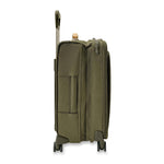 Expanded olive Briggs & Riley Baseline Essential Carry-On Spinner