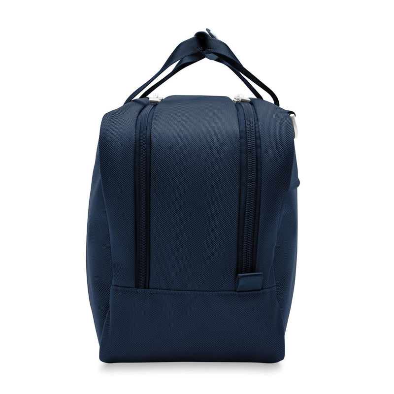Side of navy Briggs & Riley Baseline Executive Travel Duffle