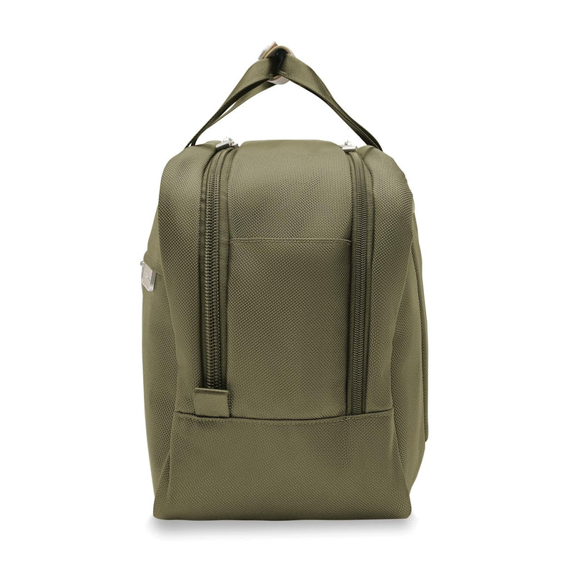 Side of olive Briggs & Riley Baseline Executive Travel Duffle