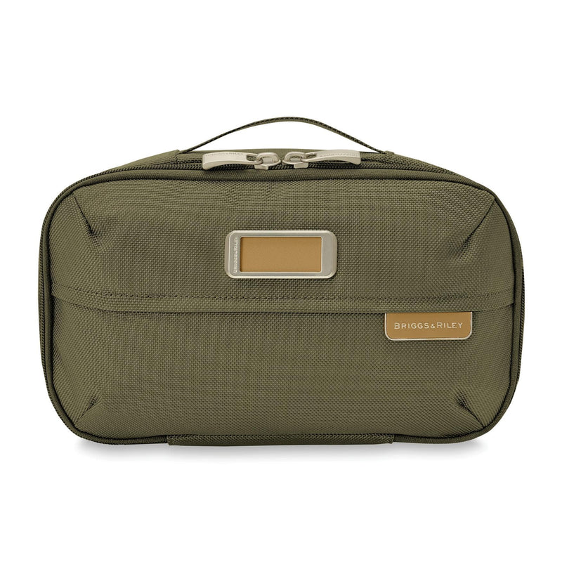 Briggs & Riley Baseline Expandable Essentials Kit in olive front