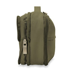 Briggs & Riley Baseline Expandable Essentials Kit in olive expanded