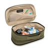 Briggs & Riley Baseline Expandable Essentials Kit in olive inside