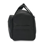 Side handle of black Briggs & Riley Baseline Garment Duffle