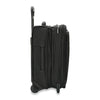 Expanded side of black Briggs & Riley Baseline Global 2-Wheel Carry-On