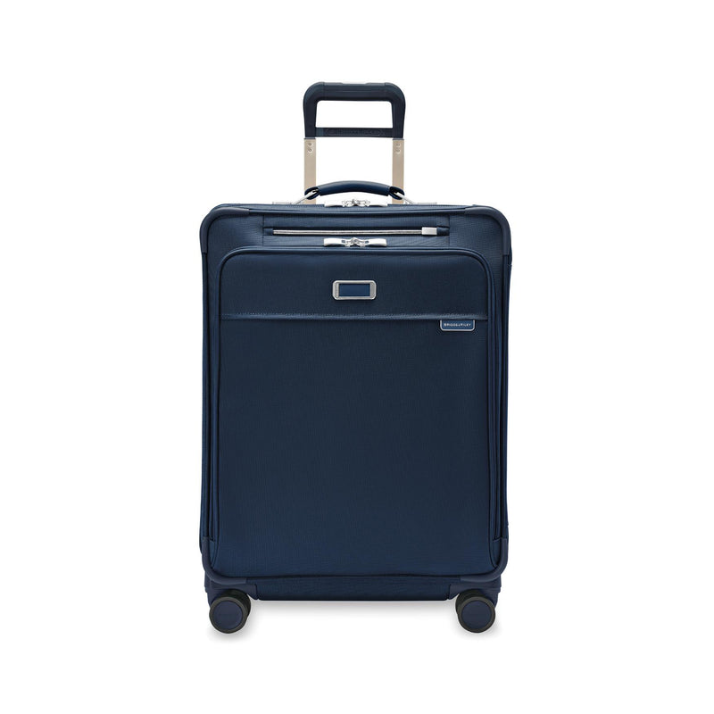Front of navy Briggs & Riley Baseline Medium Expandable Spinner