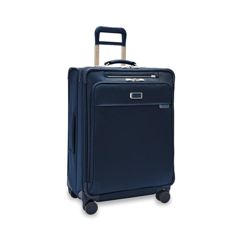 Front of navy Briggs & Riley Baseline Medium Expandable Spinner