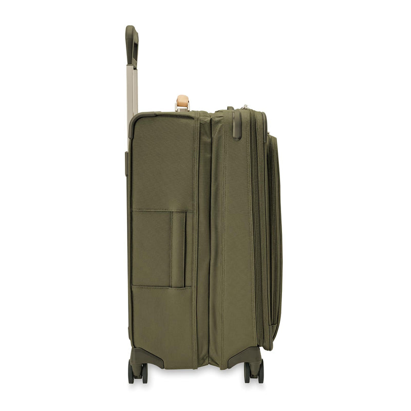 Expanded olive Briggs & Riley Baseline Medium Expandable Spinner