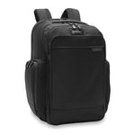 Front of black Briggs & Riley Baseline Traveler Backpack