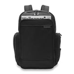 Front pocket of black Briggs & Riley Baseline Traveler Backpack