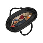 Inside of black Briggs & Riley Baseline Traveler Tote