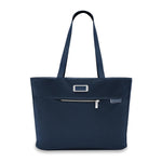 Front of navy Briggs & Riley Baseline Traveler Tote