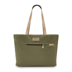 Front of olive Briggs & Riley Baseline Traveler Tote