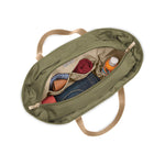 Inside of olive Briggs & Riley Baseline Traveler Tote