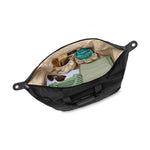 Inside of black Briggs & Riley Baseline Weekender Duffle