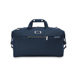 Front of navy Briggs & Riley Baseline Weekender Duffle