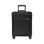 Front of black Briggs & Riley Baseline Global Carry-On Spinner