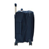 Expanded side of navy Briggs & Riley Baseline Global Carry-On Spinner