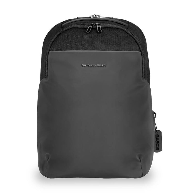 Briggs & Riley Delve Medium Backpack in Black front view